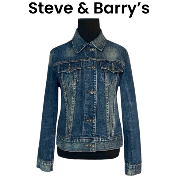 LIKE NEW! Steve & Barry’s Jean Jacket - Picture 1 of 2